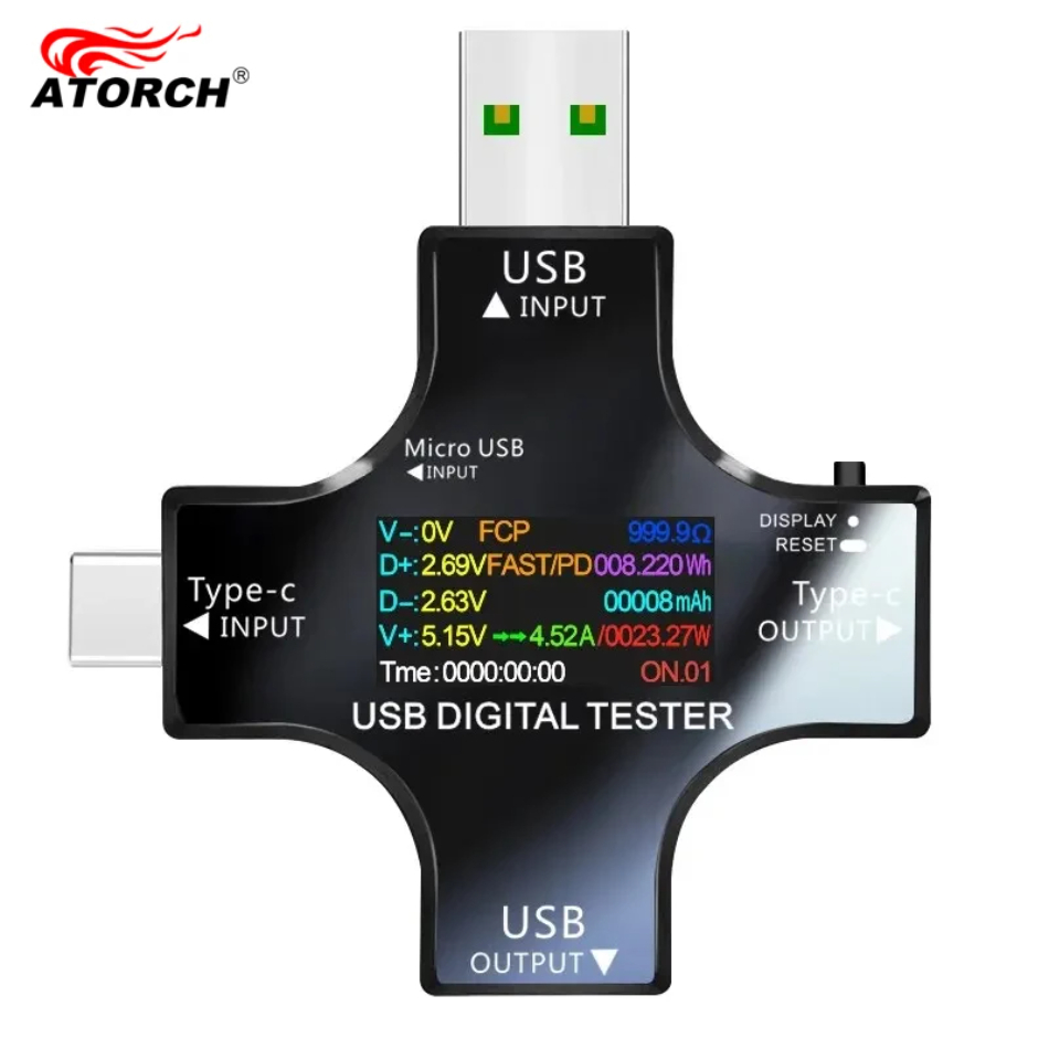 Power Supply Tester - USB-Tester DC Typ-C PD Digital Voltmeter