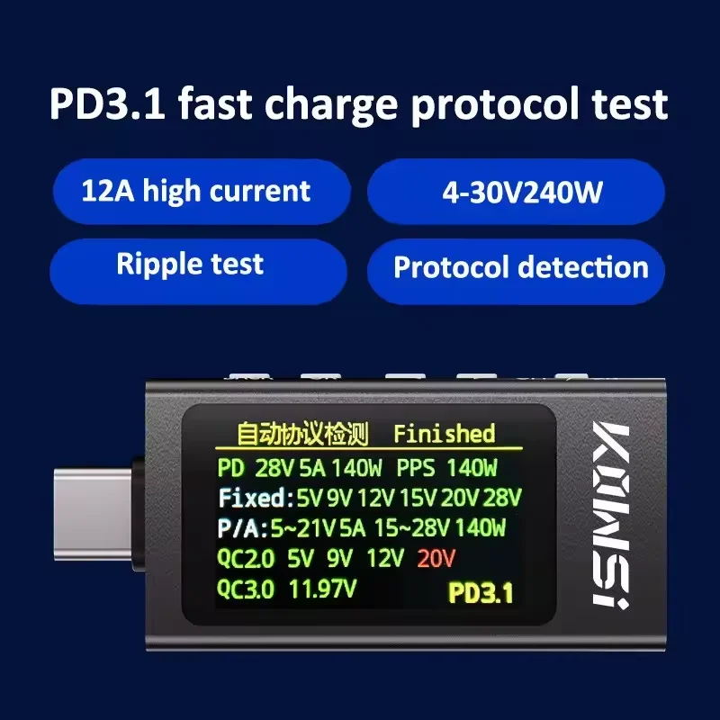 KWS-X1 Typ-C Strom- und Spannu – Power Supply Tester Bewertung und Preis