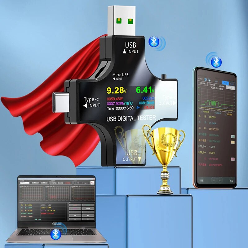 USB-Tester DC Typ-C PD Digital – Power Supply Tester Bewertung und Preis