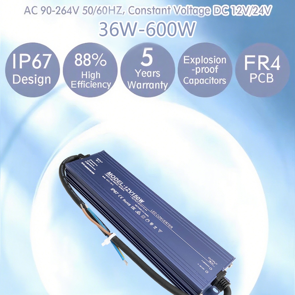 IP67 Wasserdichtes LED-Netztei – Power Supply 12V Bewertung und Preis
